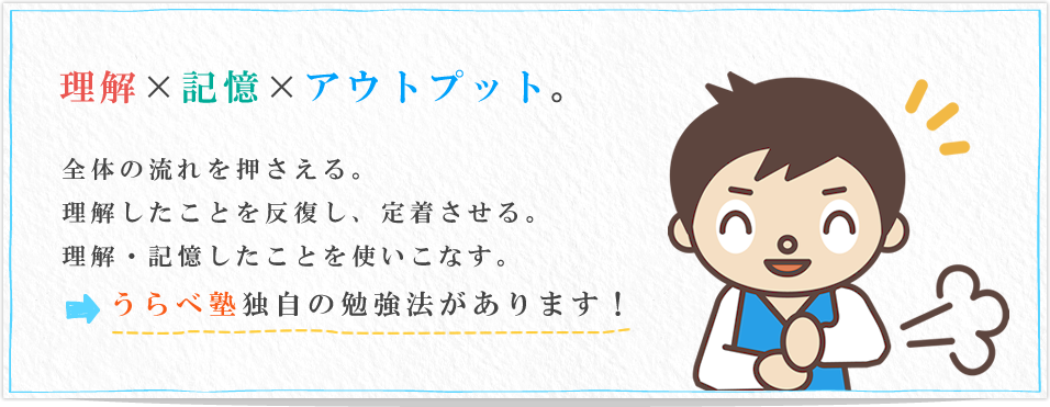 理解×記憶×アウトプット。